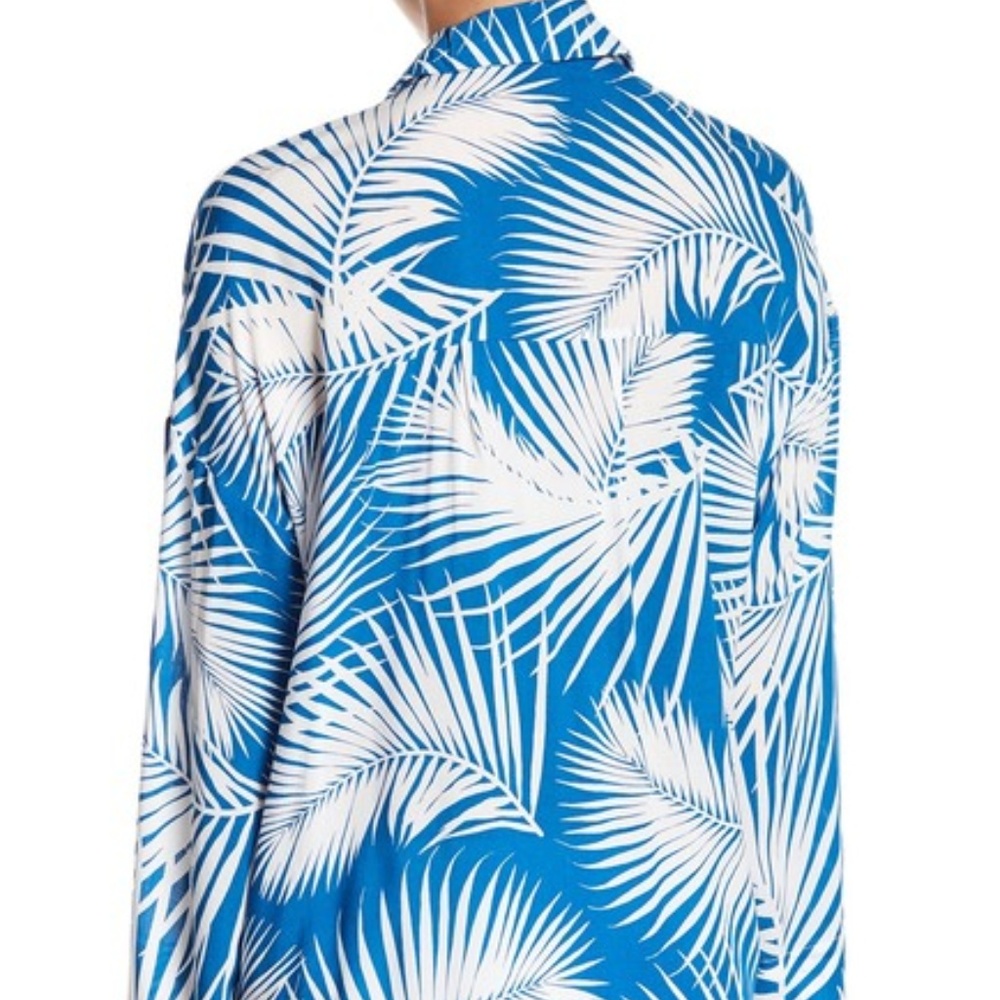 Mikoh Nwt Leahi Makai Palm Button Down Cover - image 2